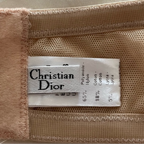 Christian Dior Beige Strapless Bra & Panty Set (Size 36 B & U.S. 10) - Picture 5 of 7